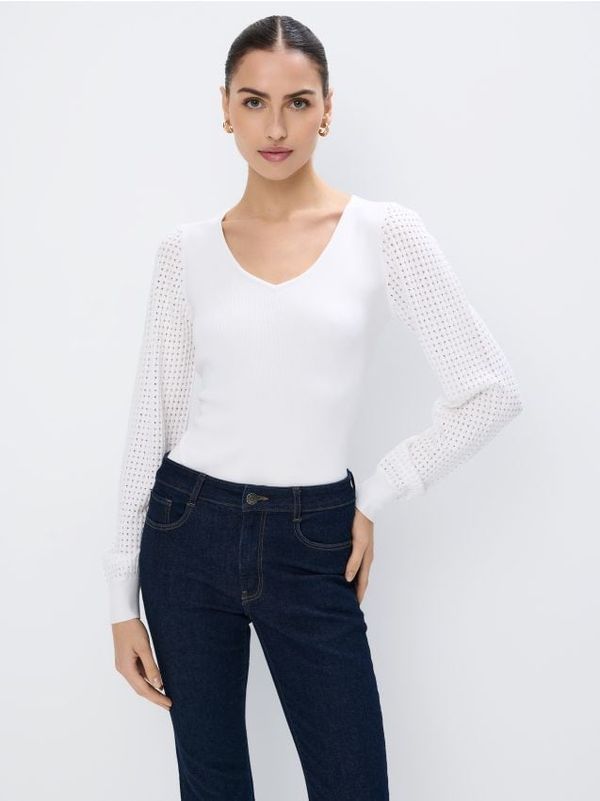 Mohito Mohito - Džemper od mješavine viskoze - bijela