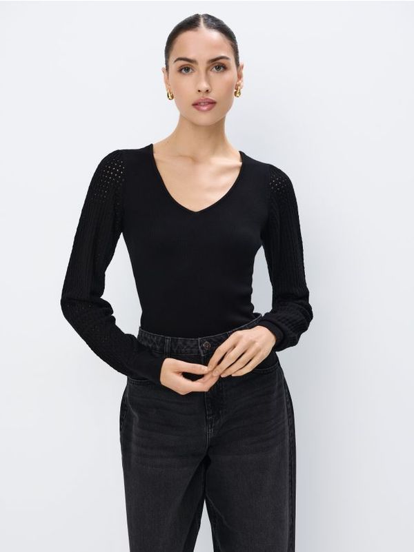 Mohito Mohito - Džemper od mješavine viskoze - crna