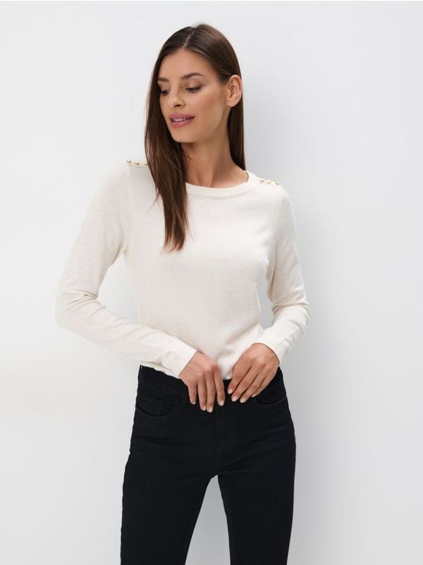 Mohito Mohito - Džemper od mješavine viskoze - krem