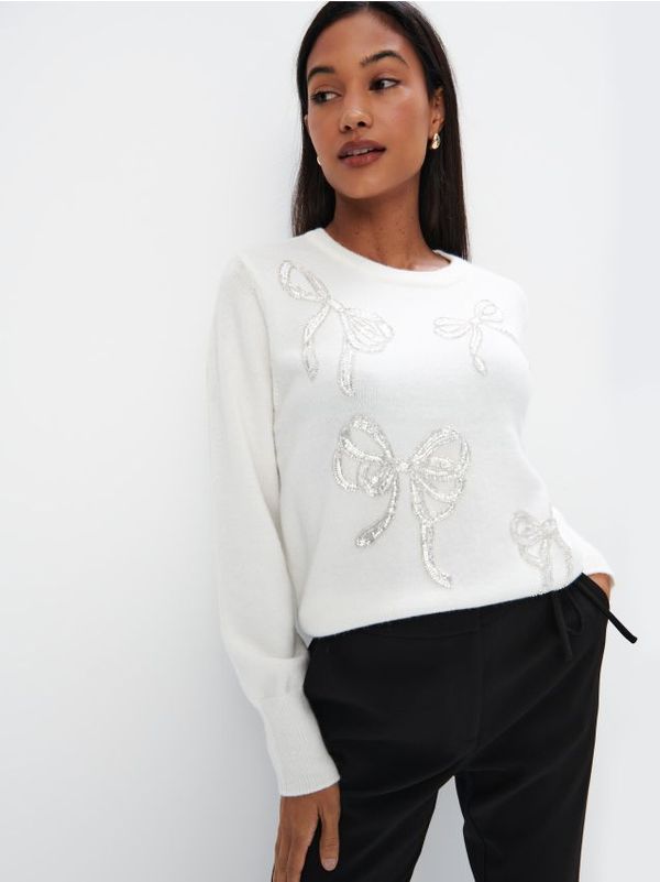 Mohito Mohito - Džemper s ukrasnim detaljima - bijela