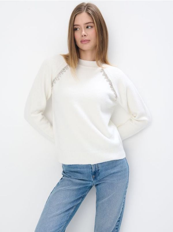 Mohito Mohito - Džemper s ukrasnim detaljima - bijela