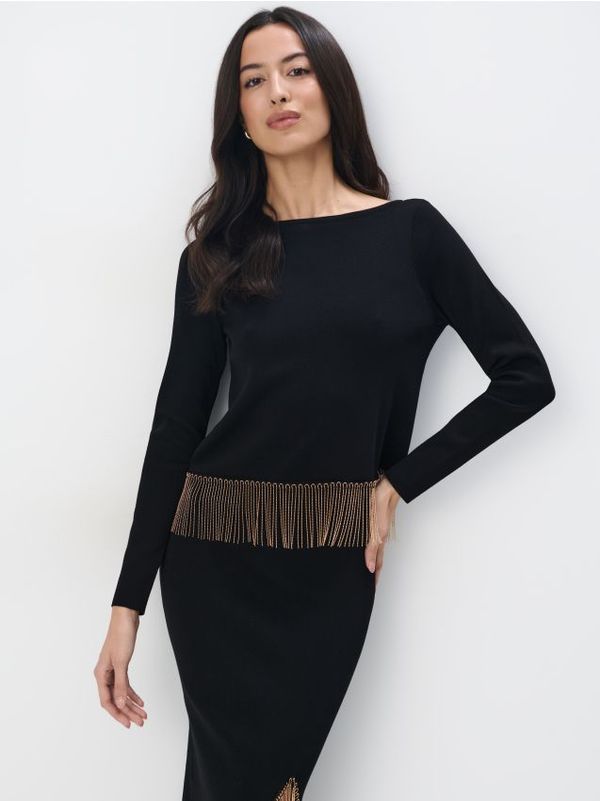 Mohito Mohito - Džemper s ukrasnim detaljima - crna