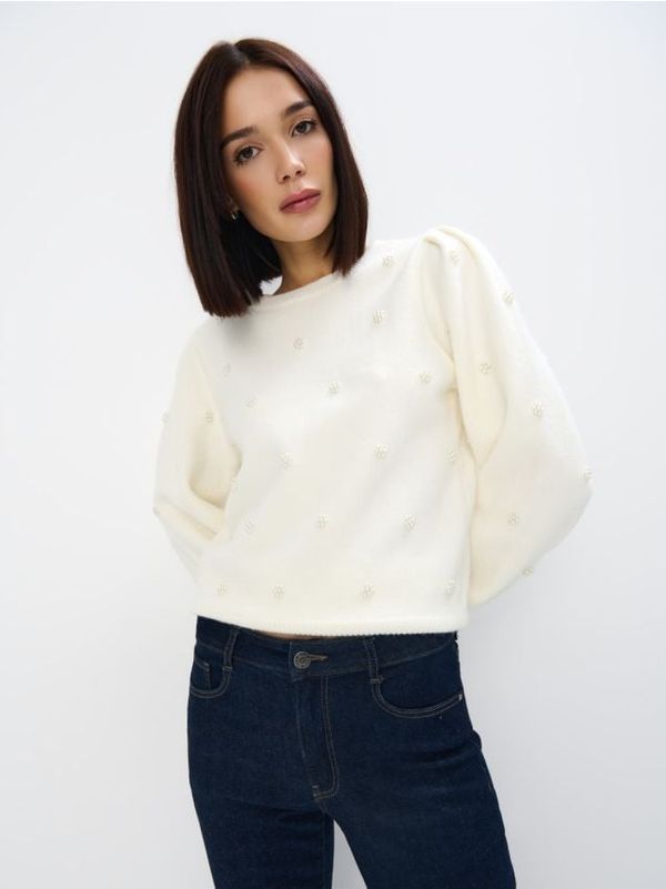 Mohito Mohito - Džemper s ukrasnim detaljima - krem