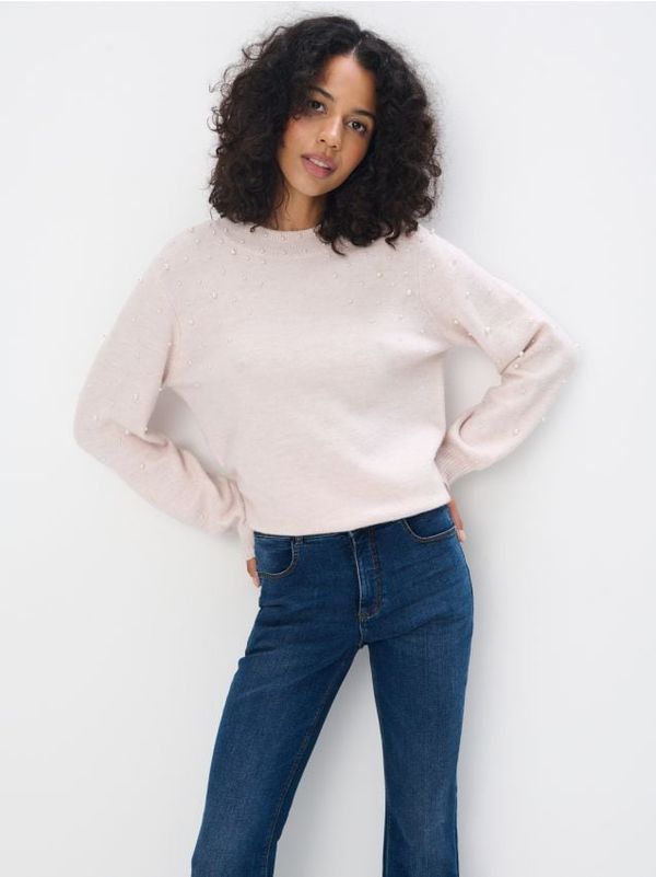 Mohito Mohito - Džemper s ukrasnim detaljima - pastelno roza