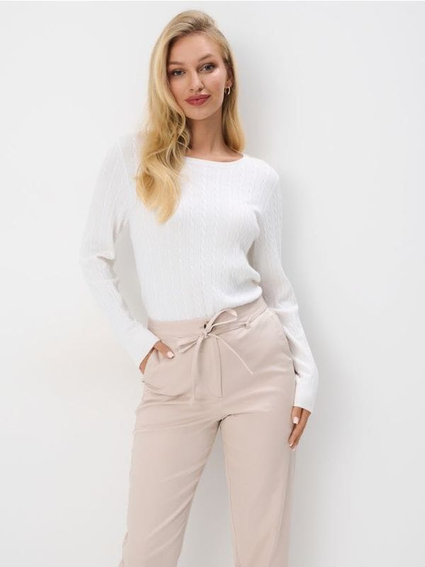 Mohito Mohito - Džemper s ukrasnim pletivom - krem