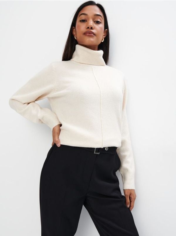 Mohito Mohito - Džemper s visokim ovratnikom - krem