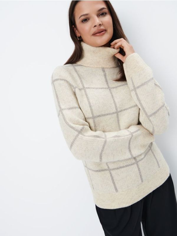 Mohito Mohito - Džemper s visokim ovratnikom - krem