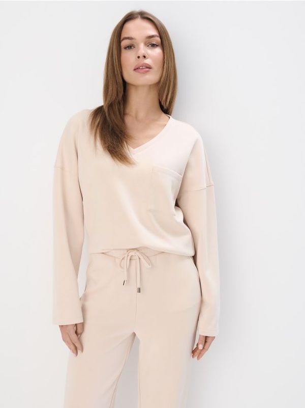 Mohito Mohito - Gornji dio trenirke V-izreza - bež