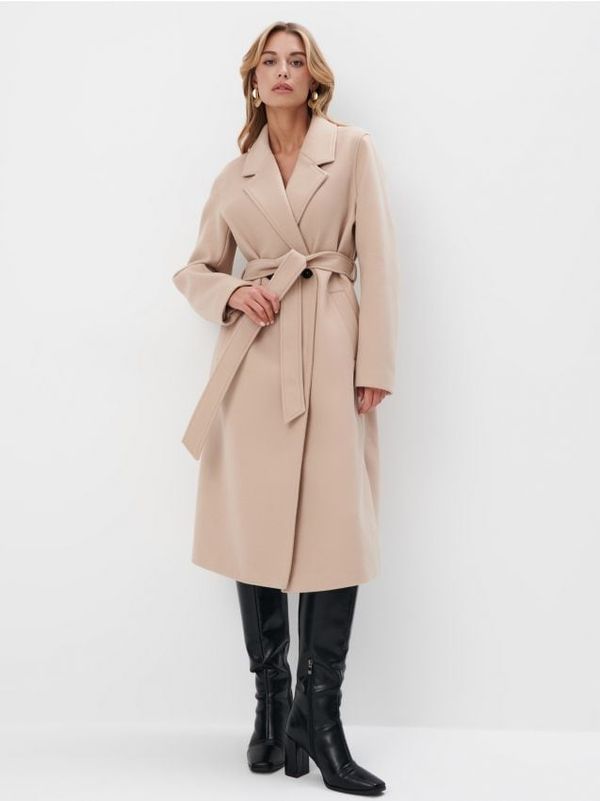 Mohito Mohito - Kaput s remenom - bež