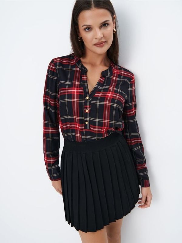 Mohito Mohito - Karirana košulja - mornarsko plava