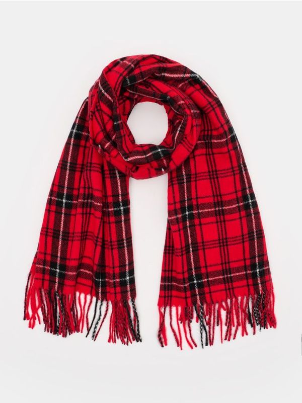 Mohito Mohito - Karirani šal - crvena