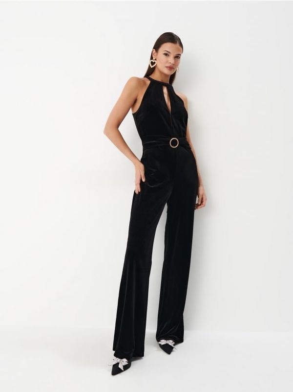 Mohito Mohito - Kombinezon od baršuna - crna