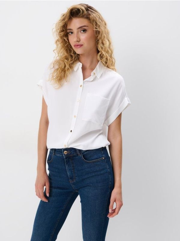 Mohito Mohito - Košulja s kratkim rukavima - bijela