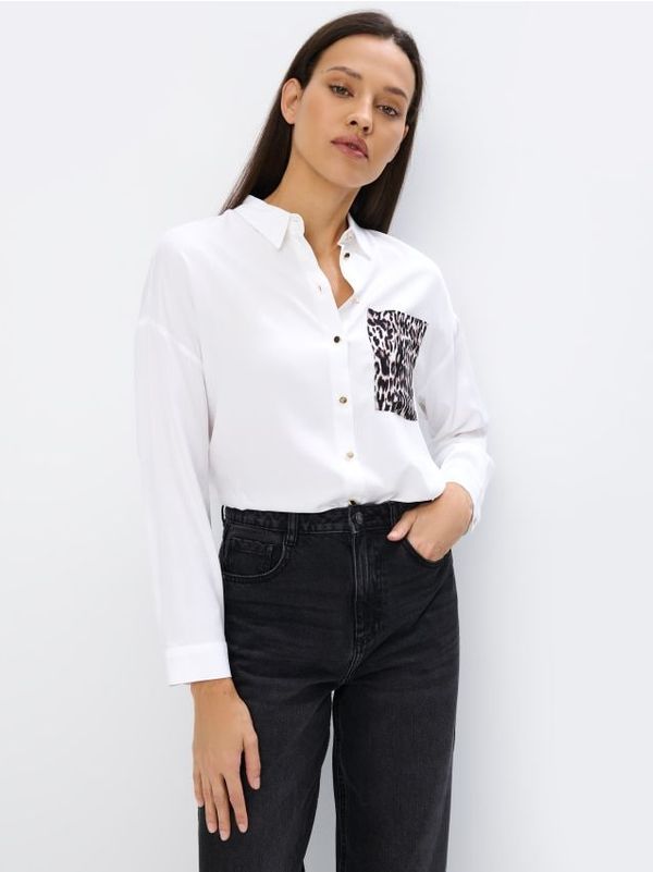 Mohito Mohito - Košulja s visokim udjelom viskoze - bijela