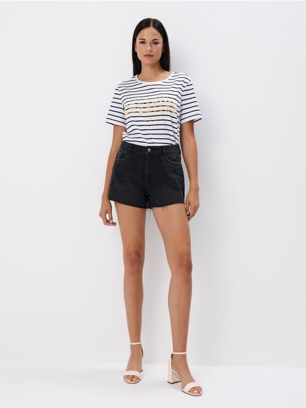 Mohito Mohito - Kratke hlače od trapera - crna