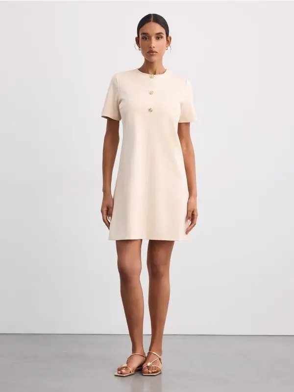 Mohito Mohito - LADIES` DRESS - krem