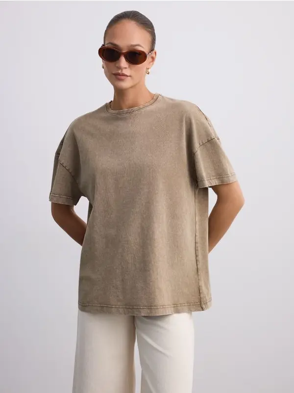 Mohito Mohito - LADIES` T-SHIRT - maslinasta