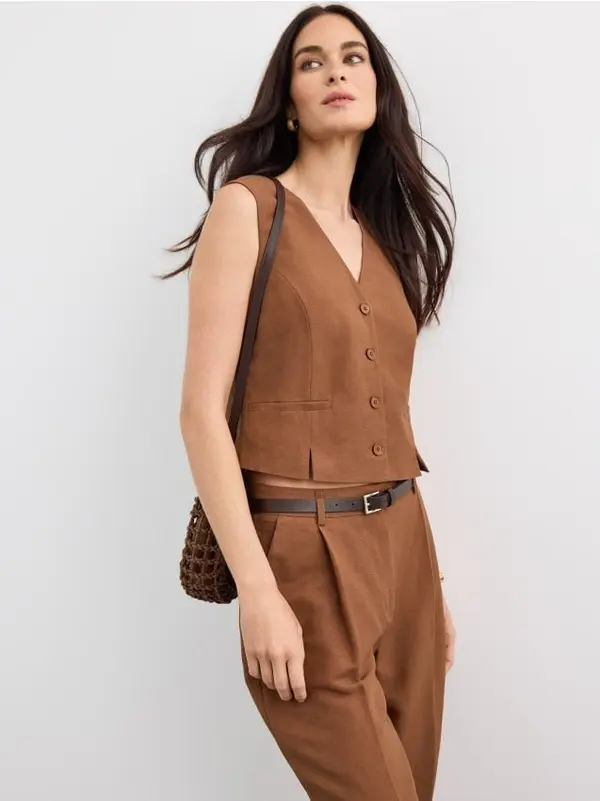 Mohito Mohito - LADIES` VEST - smeđa