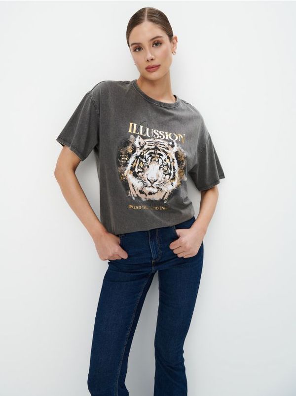 Mohito Mohito - Majica s printom - siva