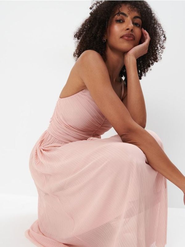 Mohito Mohito - Maxi haljina s naramenicama - pastelno roza