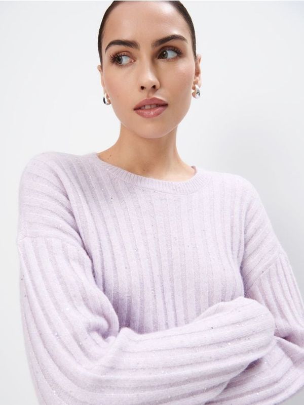 Mohito Mohito - Metalik pleteni džemper - lila