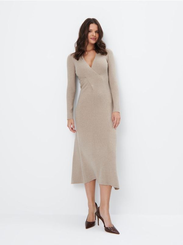 Mohito Mohito - Midi džemper-haljina - bež