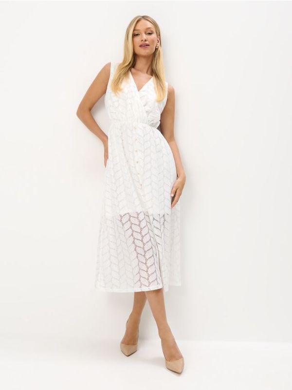 Mohito Mohito - Midi haljina na preklop - bijela
