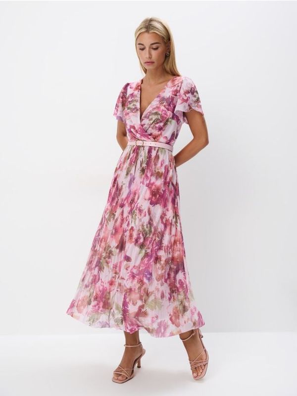 Mohito Mohito - Midi haljina na preklop - pastelno roza