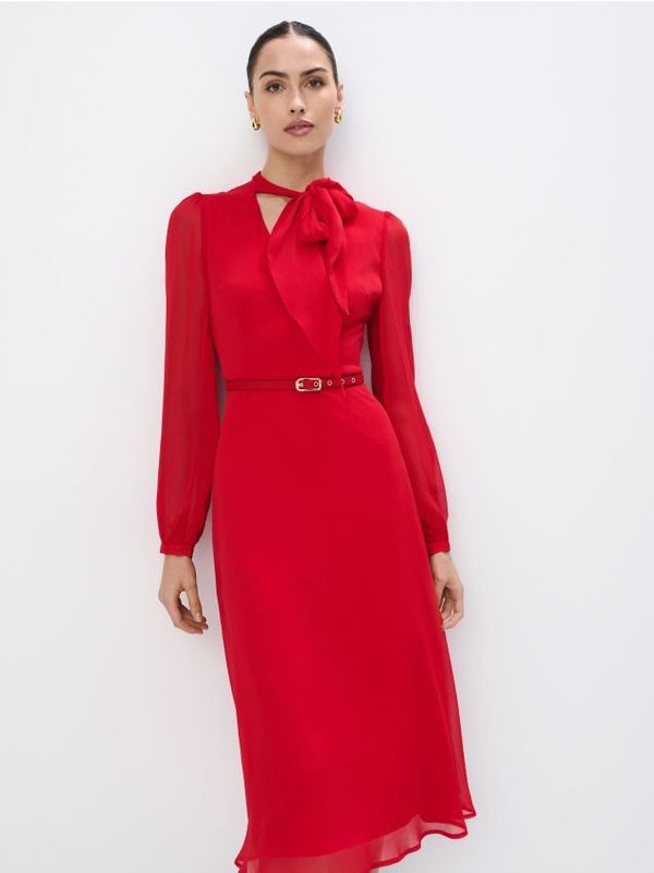 Mohito Mohito - Midi haljina na vezivanje - crvena