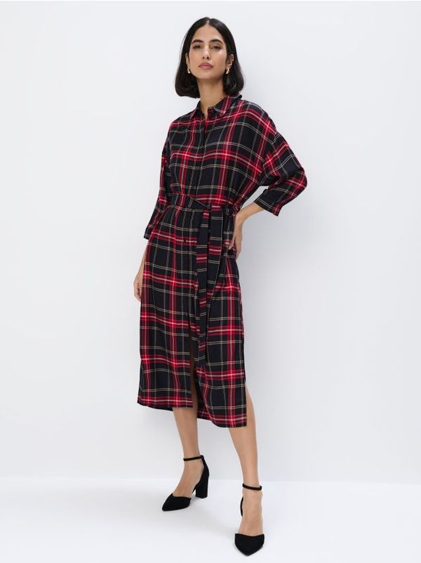 Mohito Mohito - Midi haljina od viskoze - mornarsko plava