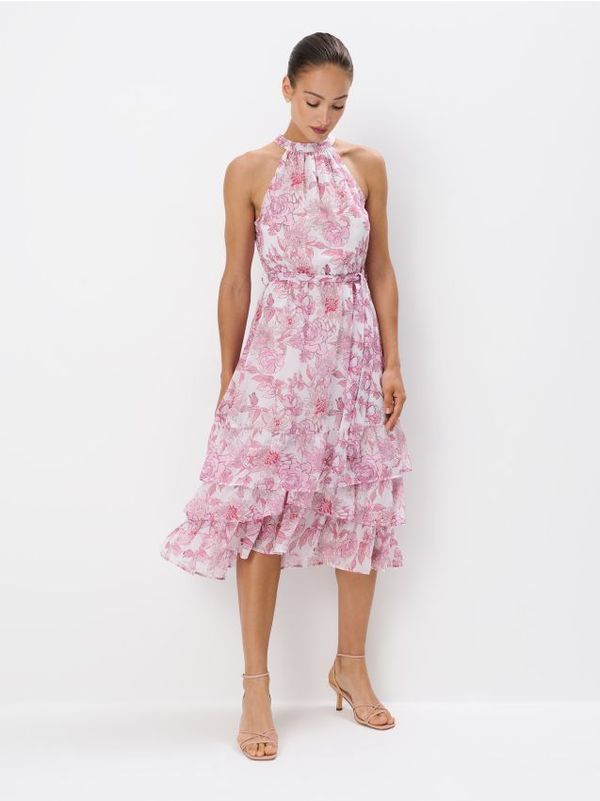 Mohito Mohito - Midi haljina s halter izrezom - krem