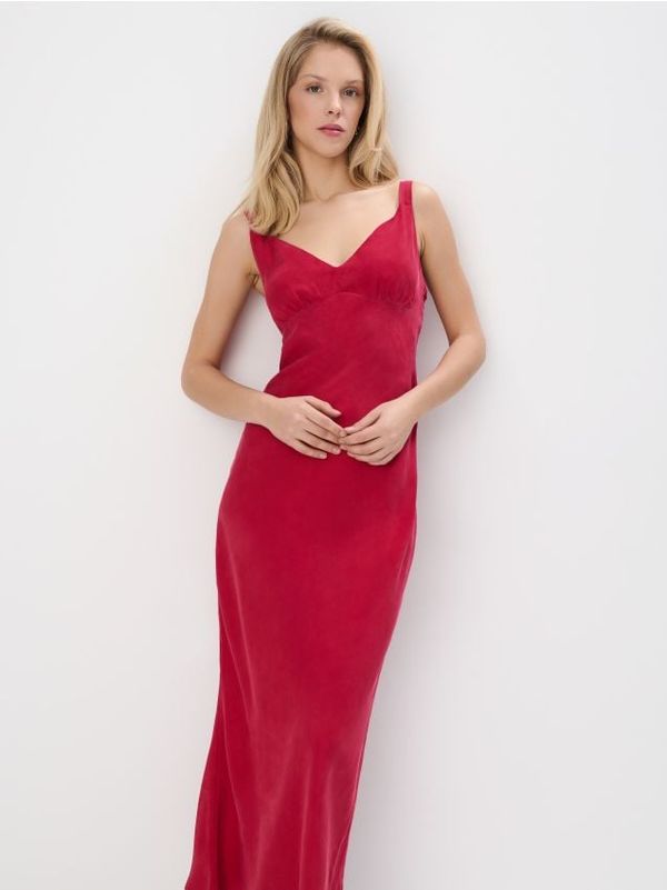 Mohito Mohito - Midi haljina s naramenicama - crvena