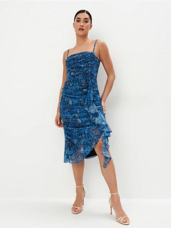 Mohito Mohito - Midi haljina s naramenicama - plava