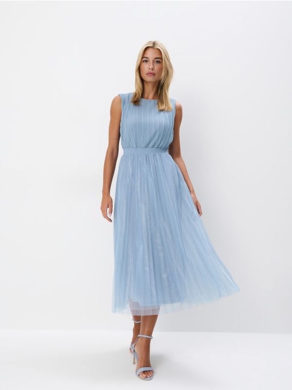 Mohito Mohito - Midi mesh haljina - plava