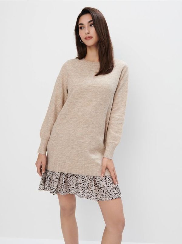 Mohito Mohito - Mini džemper-haljina - bež