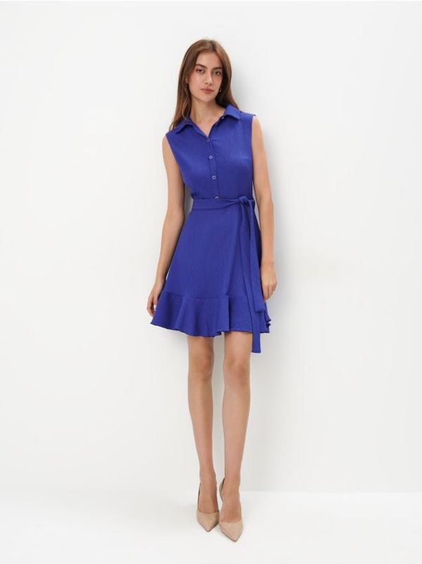 Mohito Mohito - Mini haljina na vezivanje - plava