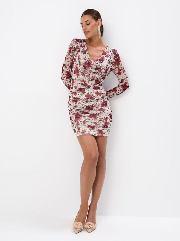 Mohito Mohito - Mini haljina s cvjetićima - bež