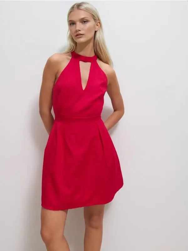 Mohito Mohito - Mini haljina s halter izrezom - fuksija