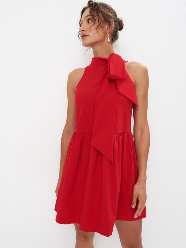 Mohito Mohito - Mini haljina s mašnom - crvena