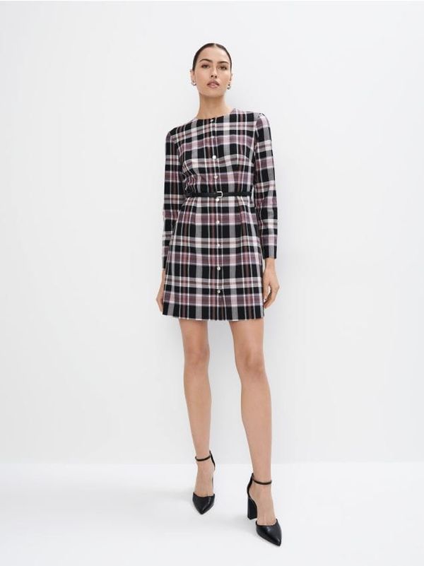 Mohito Mohito - Mini haljina s remenom - tamno ljubičasta