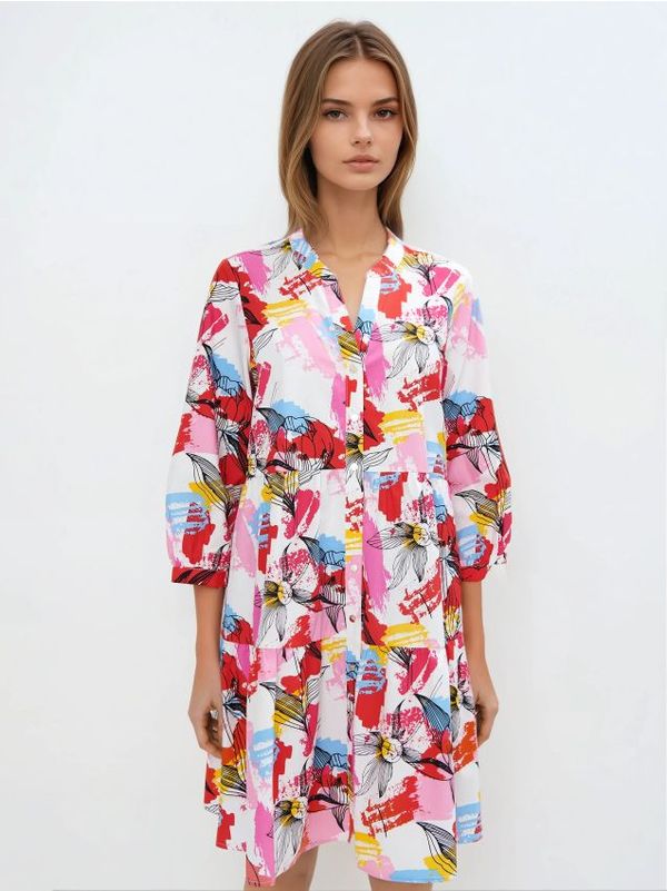 Mohito Mohito - Mini košulja-haljina - bijela