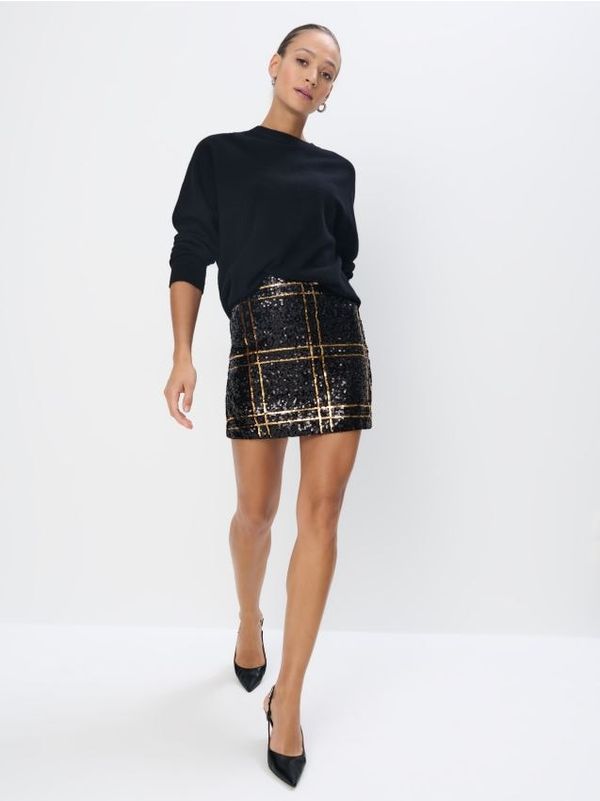 Mohito Mohito - Mini suknja sa šljokicama - crna