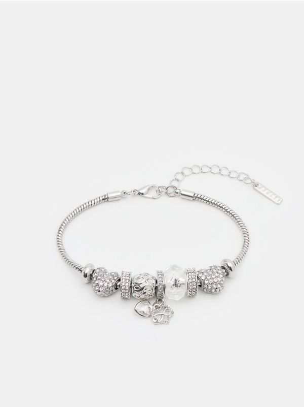 Mohito Mohito - Narukvica s privjescima - srebrna