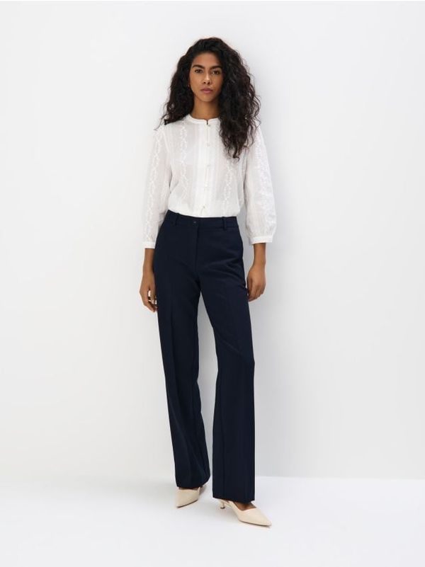 Mohito Mohito - Pamučna bluza s vezom - bijela