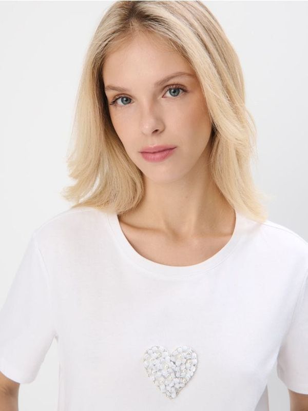 Mohito Mohito - Pamučna majica kratkih rukava - bijela