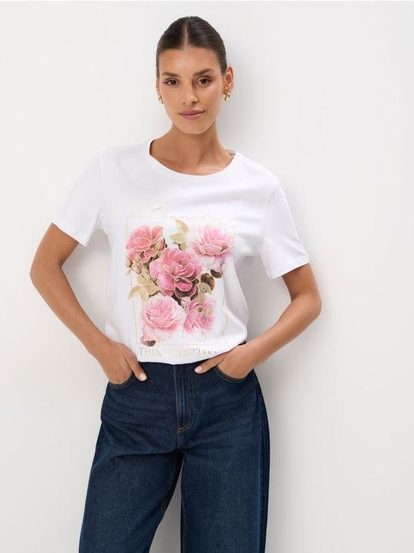 Mohito Mohito - Pamučna majica kratkih rukava - bijela