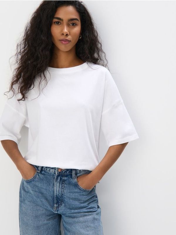 Mohito Mohito - Pamučna majica kratkih rukava - bijela