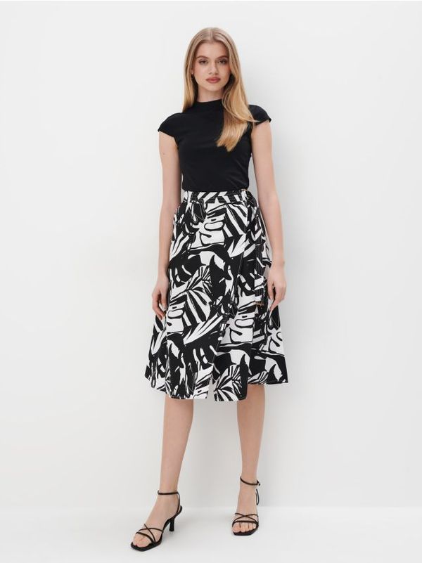 Mohito Mohito - Pamučna suknja - crna