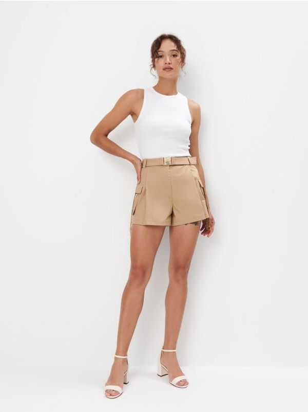 Mohito Mohito - Pamučne kratke hlače - bež