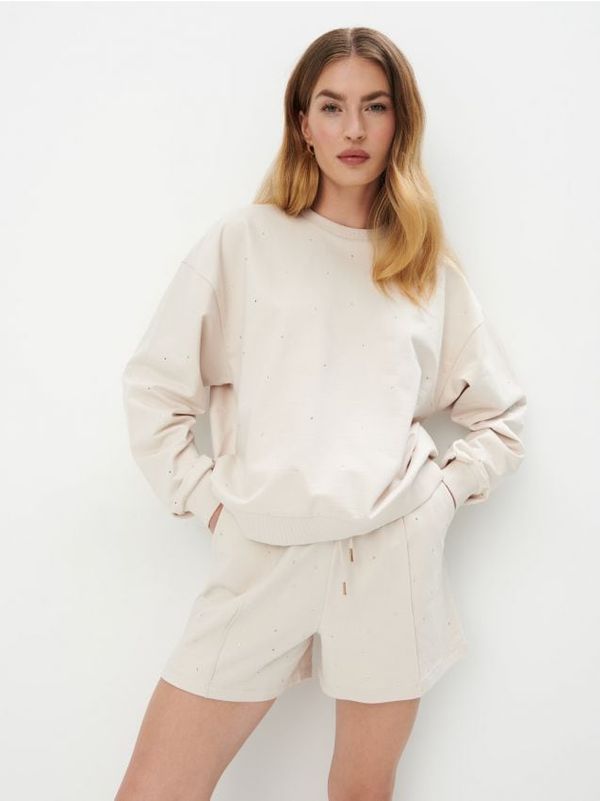 Mohito Mohito - Pamučni gornji dio trenirke - bež